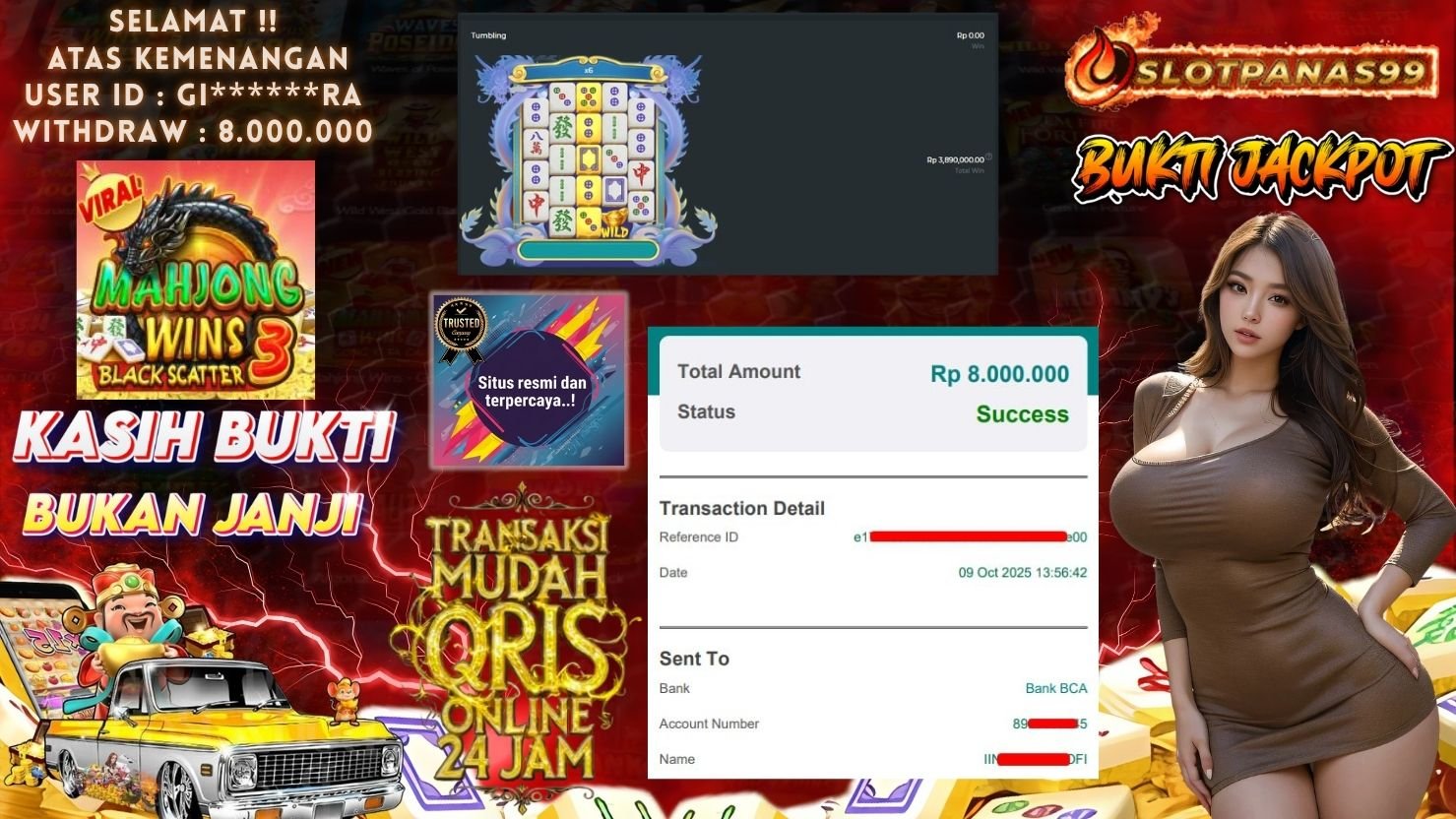 SLOTPANAS99 JACKPOT SLOT MAHJONG WINS 3 BLACK SCATTER